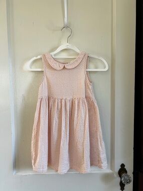 H&M 5-6Y Pink Seersucker Dress